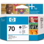 Картридж оригинальный (головки печатающие) черный + светло-серый HP C9407A  (№70) Black & Light Gray Printhead