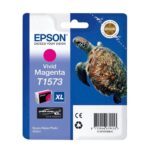 Картридж оригинальный (блистер) пурпурный (magenta) Epson T1573 XL / C13T15734010, объем 25,9 мл.