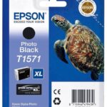 Картридж оригинальный (блистер) черный фото (photo black) Epson T1571 XL / C13T15714010, объем 25,9 мл.