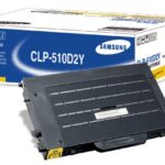 Картридж оригинальный желтый (yellow) Samsung CLP-510D2Y, ресурс 2000 стр.