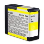 Картридж оригинальный желтый (yellow) Epson T5804 /C13T580400, емкость 80 мл.