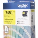 Картридж оригинальный желтый (yellow) Brother LC-565XL-Y, ресурс 1200 стр.