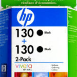 Картридж оригинальный черный HP C9504HE (С8767HE (№130)) Black (двойная упаковка), ресурс 2 х 860 стр.