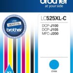 Картридж оригинальный голубой (cyan) Brother LC525XL-C, ресурс 1300 стр.