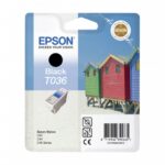 Картридж оригинальный (блистер) черный Еpson T036 black, ресурс 220 стр.