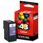Картридж оригинальный цветной Lexmark 18YX143E (№43XL) Color, ресурс 300 стр.