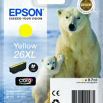 Картридж оригинальный (блистер) желтый (yellow) Epson T2634 (C13T26344010), объем 9,7 мл.