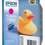 Картридж оригинальный (блистер) пурпурный (magenta) Epson T0553 / C13T055340, ресурс 290 стр.