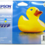 Комплект картриджей оригинальный Epson T0556 / C13T055640  (Bl, C, M, Y), ресурс 4 х 290 стр.