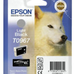 Картридж оригинальный (блистер) светло-черный / серый (light black) Epson T0967, объем 11,4 мл.