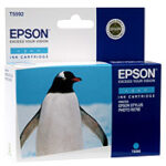 Картридж оригинальный (блистер) голубой (cyan) Epson T5592 (C13T55924010), ресурс 400 стр.