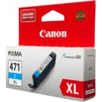 Картридж оригинальный голубой Canon CLI-471XL C, ресурс 640 стр.
